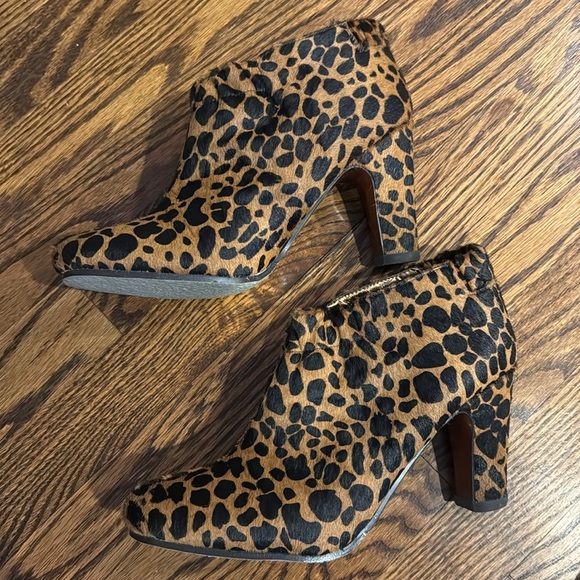 Sam Edelman Simone Ankle Boots Leopard Cheetah Print Leather Upper Women's 9 - Picture 2 of 6
